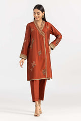 2 Piece Kathan Silk Embroidered Shirt Trouser GLAMOUR-22-10