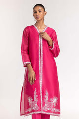 2 Piece Rawsilk Embosed Printed Shirt with Trouser GLM-23-10s