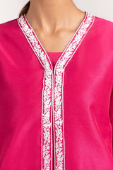 2 Piece Rawsilk Embosed Printed Shirt with Trouser GLM-23-10s
