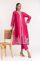 2 Piece Rawsilk Embosed Printed Shirt with Trouser GLM-23-10s