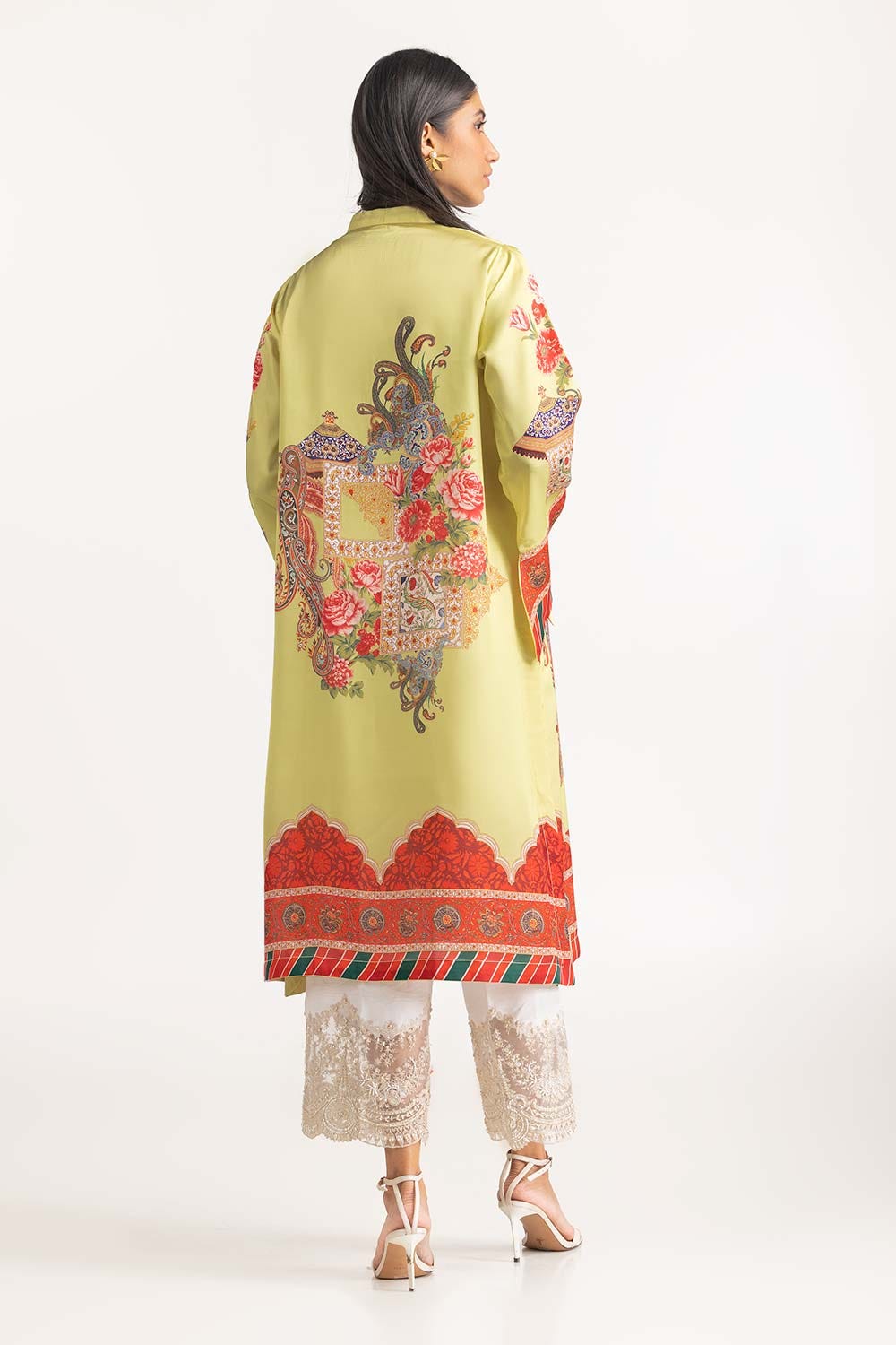 1 Piece Shamoz Silk Embellished Shirt GLM-23-27