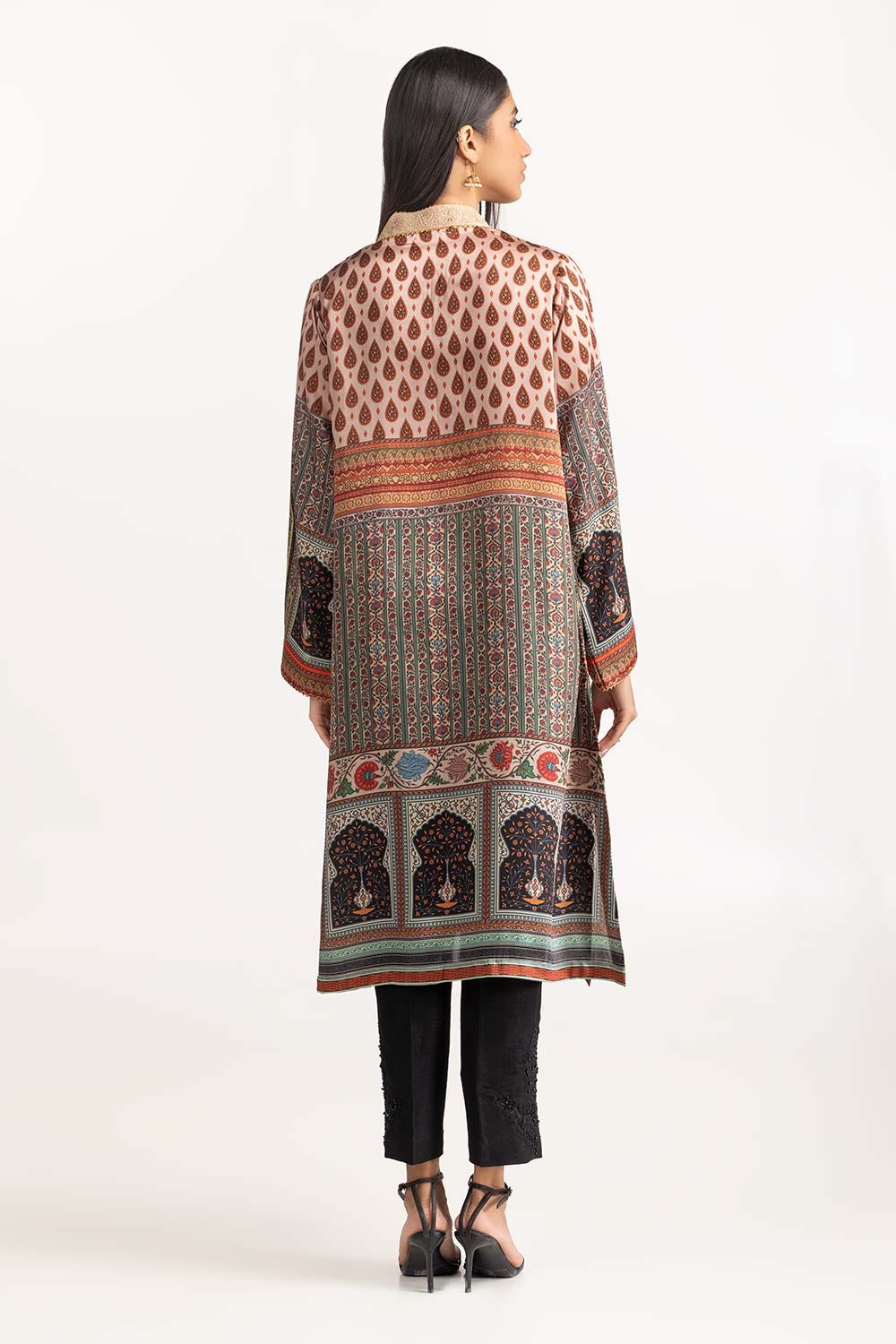 1 Piece Shamoz Silk Embroidered Shirt GLM-23-28