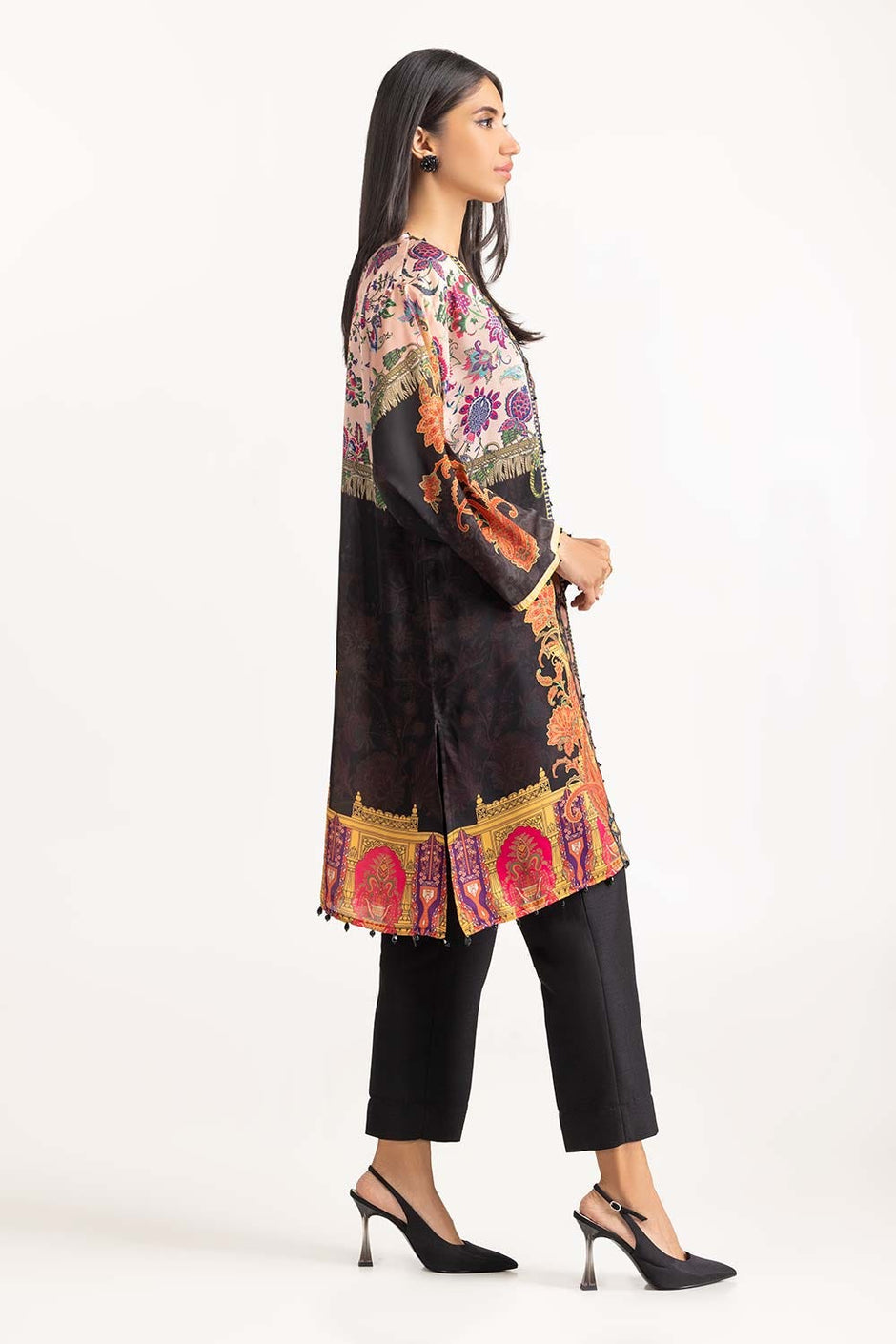Shamose Silk Embellished Shirt