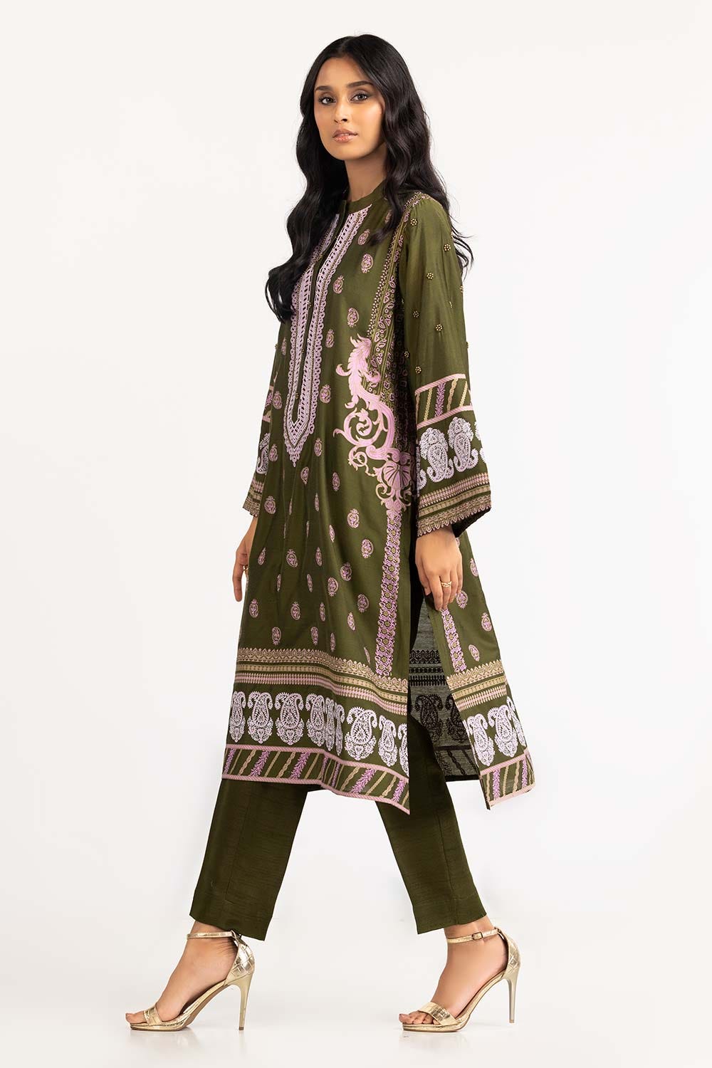 2 Piece Screen Print Shirt And Trouser GLM-23-38