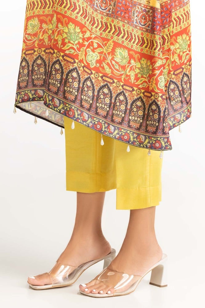 Digital Print Shamose Silk Embroidered Suit GLM-23-48