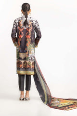 Digital Printed Shamose Silk Embelsihed Suit GLM-23-53