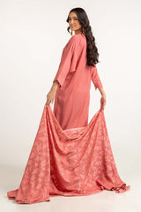 Dyed Acrylic Viscose Shirt With Yarn Dyed Velvet Dupatta GLM-23-58