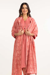 Dyed Acrylic Viscose Shirt With Yarn Dyed Velvet Dupatta GLM-23-58