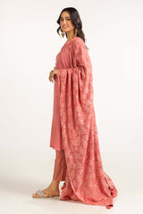 Dyed Acrylic Viscose Shirt With Yarn Dyed Velvet Dupatta GLM-23-58