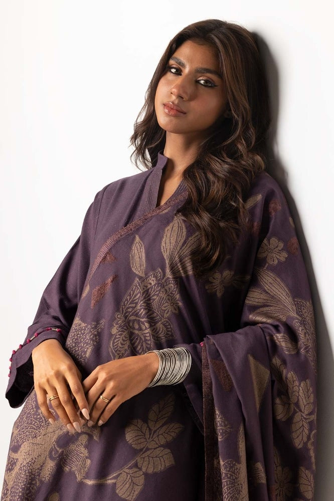Dyed Arcylic Viscose Shirt With Shawl GLM-23-63