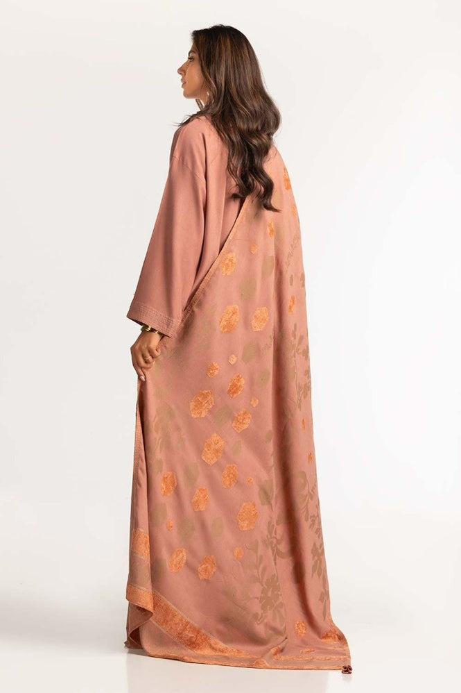 Dyed Arcylic Viscose Shirt With Shawl