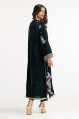 Dyed Velvet Embroidered Shirt With Trouser GLM-23-68
