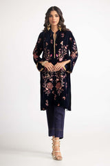 Dyed Velvet Embroidered Shirt With Trouser GLM-23-72