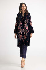Dyed Velvet Embroidered Shirt With Trouser GLM-23-72