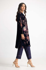 Dyed Velvet Embroidered Shirt With Trouser GLM-23-72