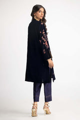 Dyed Velvet Embroidered Shirt With Trouser GLM-23-72