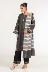 Dyed Screen Print Cotton Net Shirt With Yarn Dyed Dupatta GLM-23-78