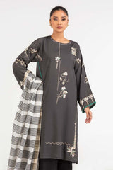 Dyed Screen Print Cotton Net Shirt With Yarn Dyed Dupatta GLM-23-78