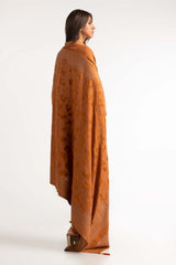 Dyed Acrylic Viscose Shirt With Velvet Jacquard Shawl GLM-23-61