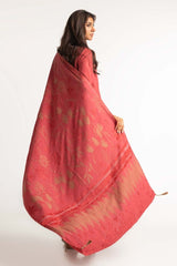 Dyed Acrylic Viscose Shirt With Velvet Jacquard Shawl GLM-23-62