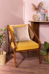 Glory Beige Embroidered Cushion Cover