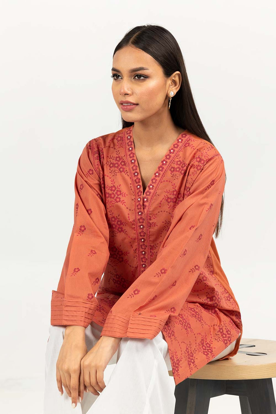 Screen Printed Light Cotton Shirt