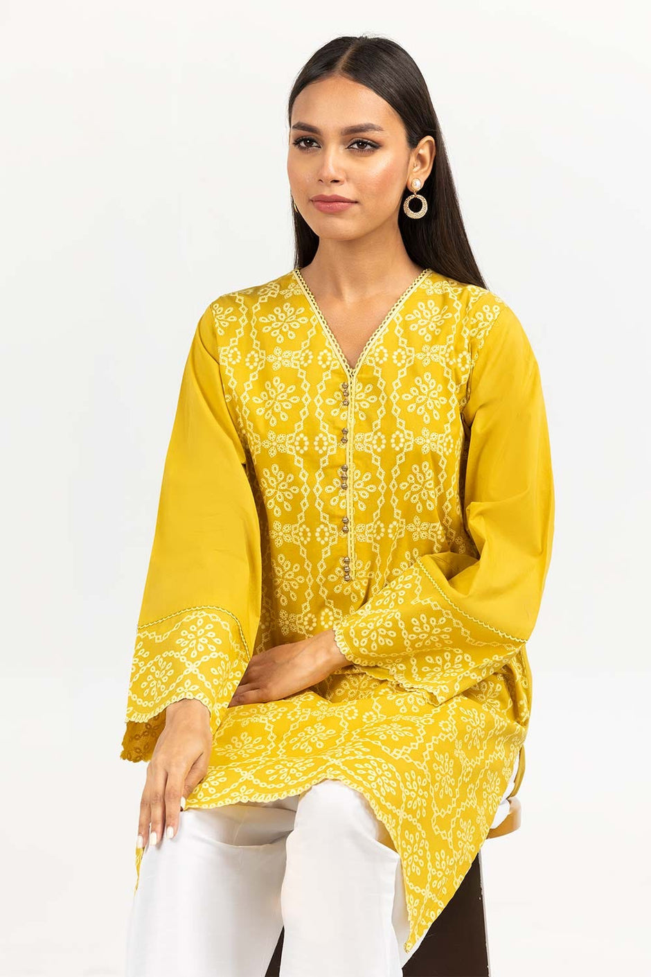 Screen Printed Light Cotton Shirt