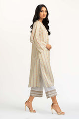 Dyed Cotton Silk Screen Print Kurti GLS-23-119
