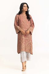 Dyed Cotton Silk Screen Printed Kurti GLS-23-120