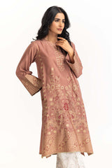 Dyed Cotton Silk Screen Printed Kurti GLS-23-120
