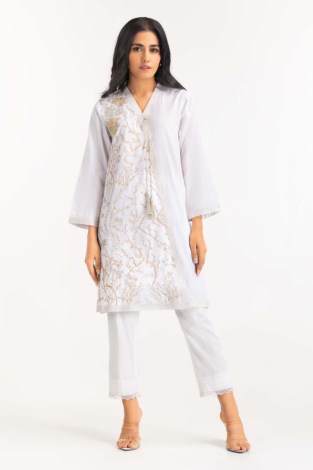 Cambric Embroidered Shirt GLS-23-206