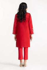 Dyed Cambric Embroidered Shirt GLS-23-213