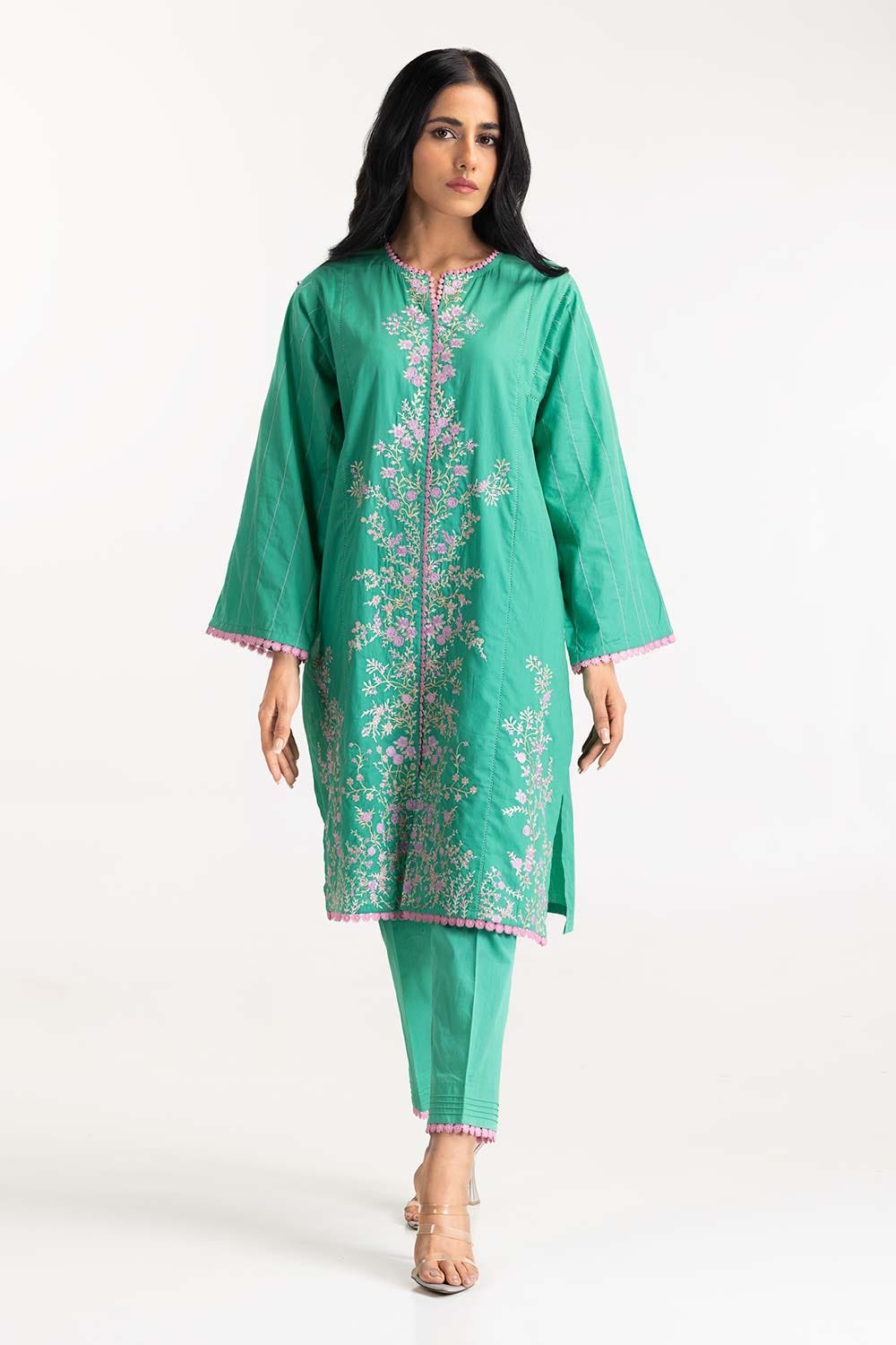 Cambric Embroidered Shirt