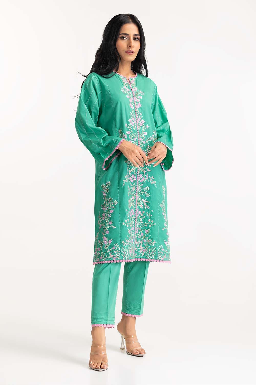 Cambric Embroidered Shirt