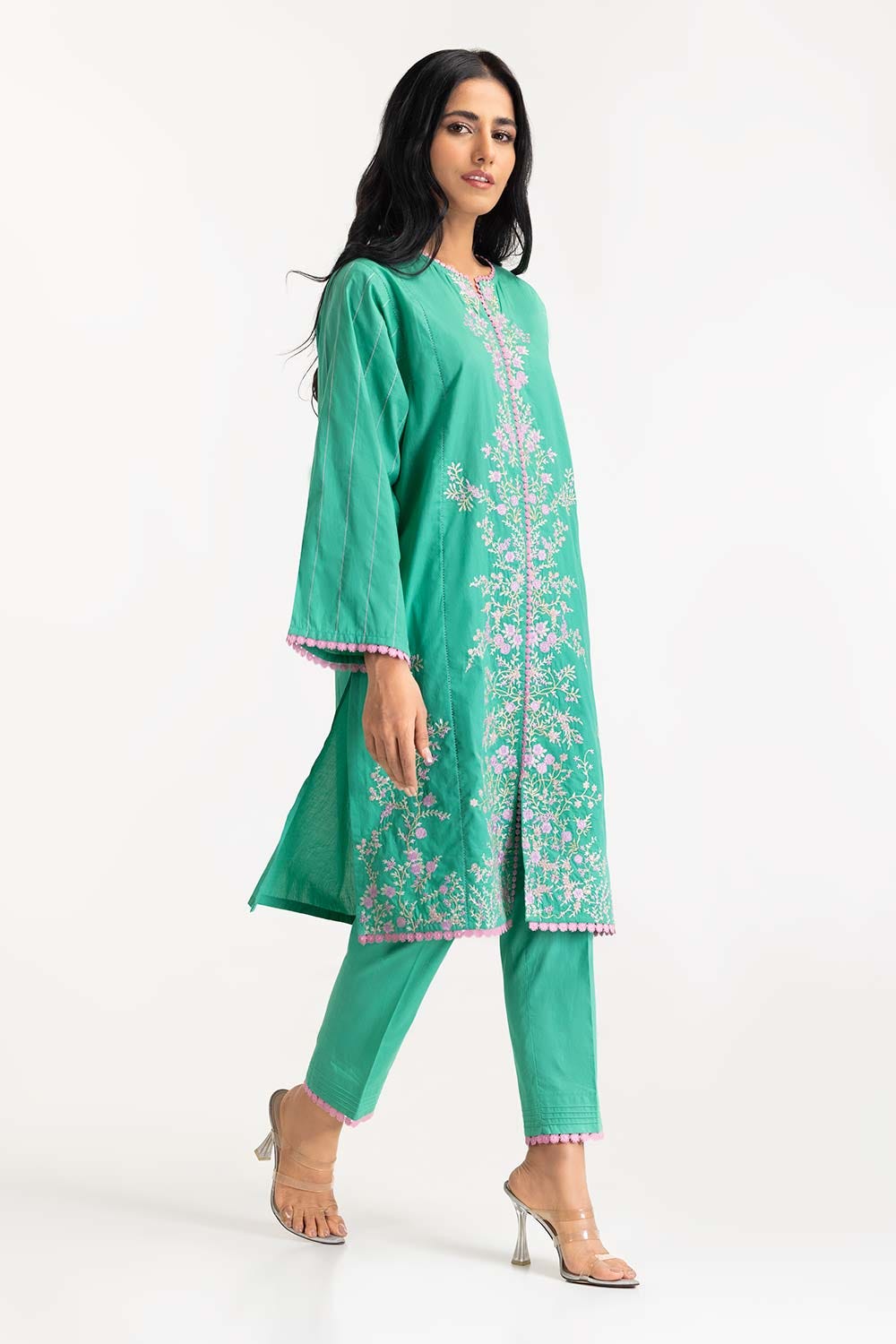 Cambric Embroidered Shirt