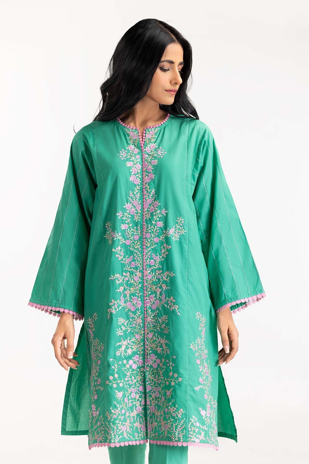 Cambric Embroidered Shirt