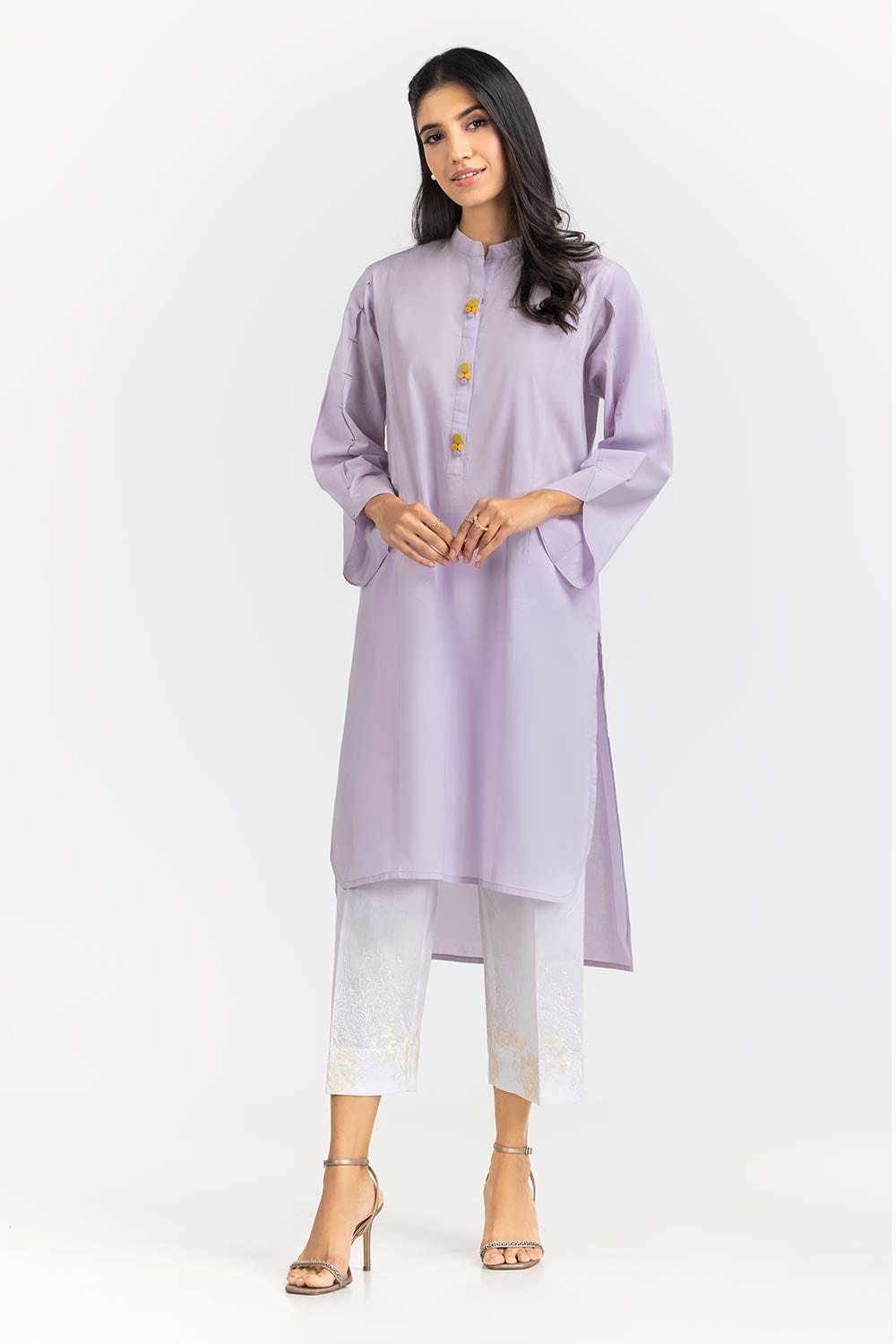 1 Piece Cambric Embelished Shirt GLS-23-219