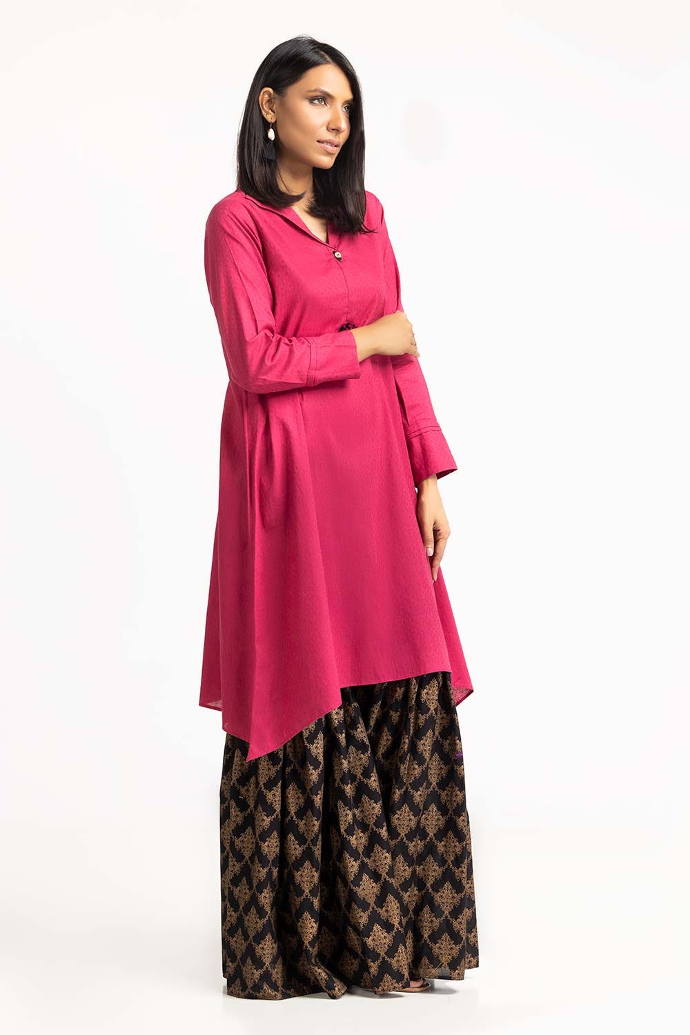 Self Dobby Embellished Shirt GLS-23-221