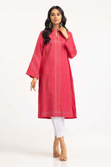 Dyed Cotton Stripes Embroidered Print Shirt GLS-23-233