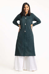 Cotton Stripes Embellished Shirt GLS-23-234