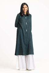 Cotton Stripes Embellished Shirt GLS-23-234