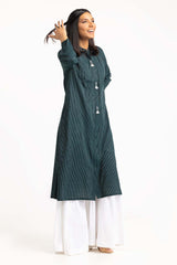 Cotton Stripes Embellished Shirt GLS-23-234