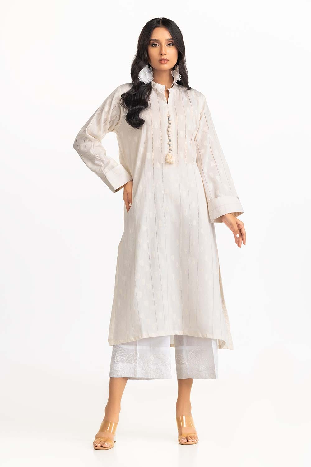 Jacquard Embellished Shirt