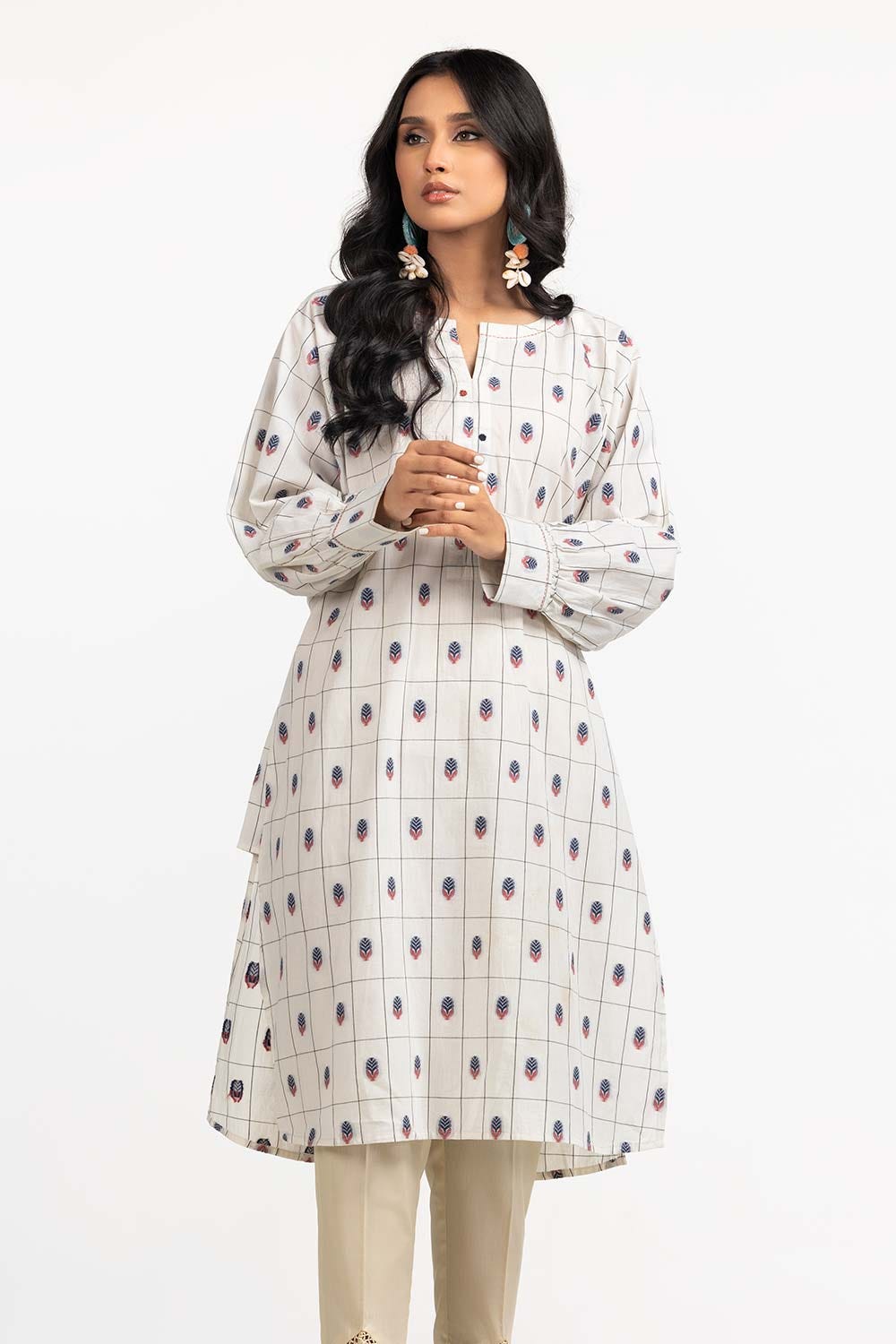 Jacquard Embellished Shirt GLS-23-46