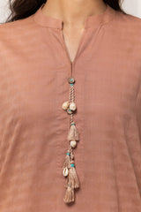 Dobby Dyed Embellished Shirt GLS-24-05