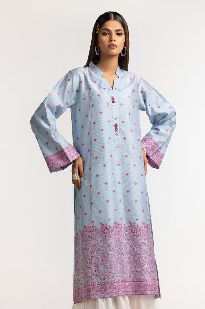 Dyed Khadi Jacquard Shirt