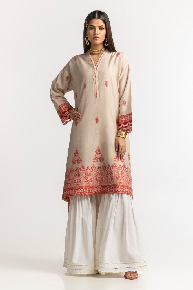 Dyed Khadi Jacquard Shirt GLS-24-12