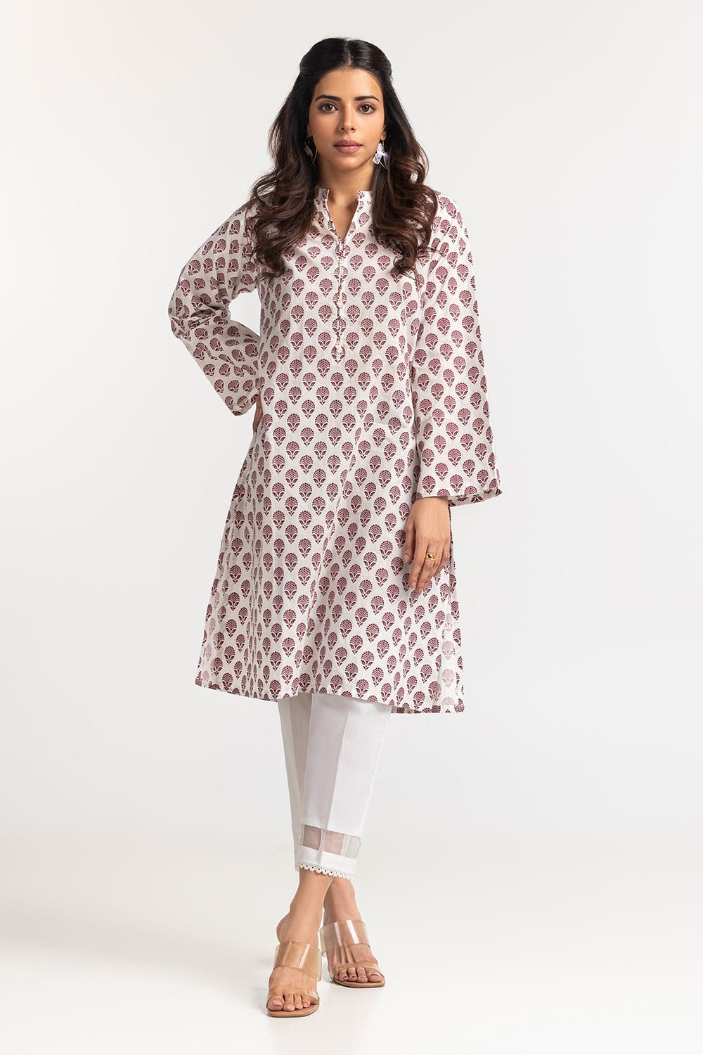 Cambric Block Printed Shirt GLS-24-135
