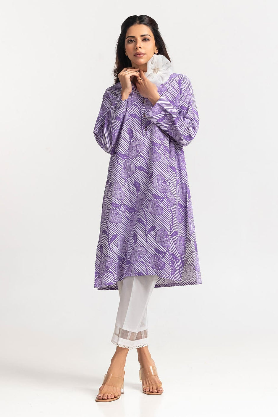 Cambric Block Printed Shirt