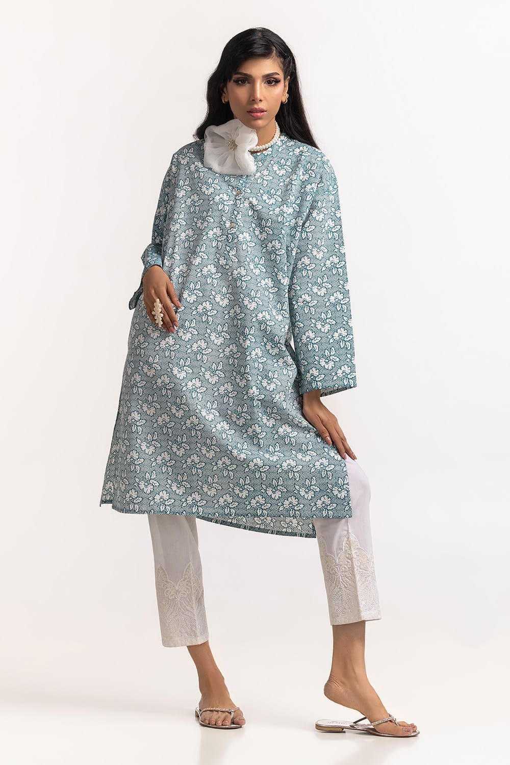 Cambric Block Printed Shirt GLS-24-138